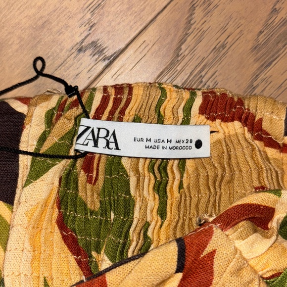 Zara Multicolor Patterned Crop Top - Picture 3 of 6
